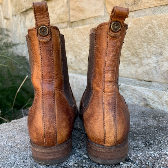 Frye Carly Leather Boots, Sz 7 US - Picture 5 of 9